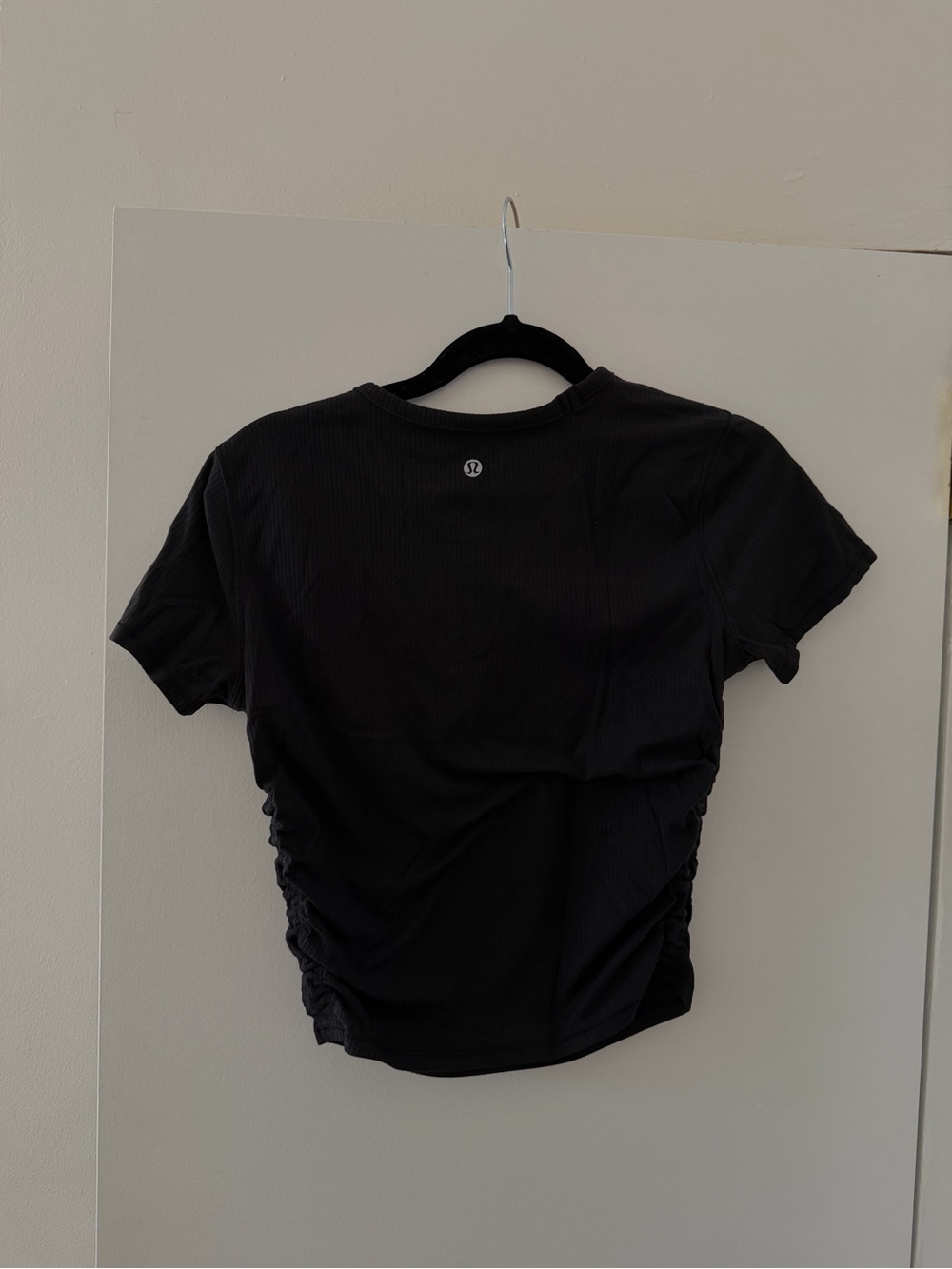 lululemon Black Short Sleeve Ribbed Top